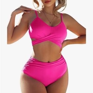 NWT Adisputent Womens High Waisted Swimsuit size XL